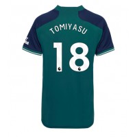 Dres Arsenal Takehiro Tomiyasu #18 Tretina pre Ženy 2023-24 Krátky Rukáv